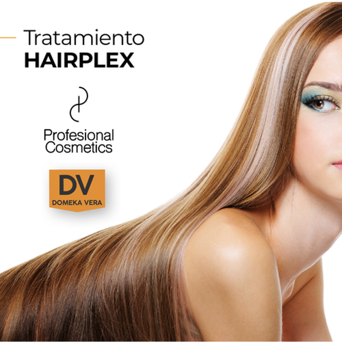 atamiento Hairplex 500ml por frasco. Se aplica en tres fases que logran una hidratación en profundidad y fortalece y sella el cabello.