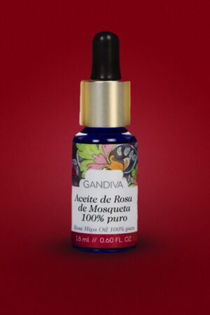Aceite Premium Gandiva</br>Rosa de Mosqueta 100% Puro.